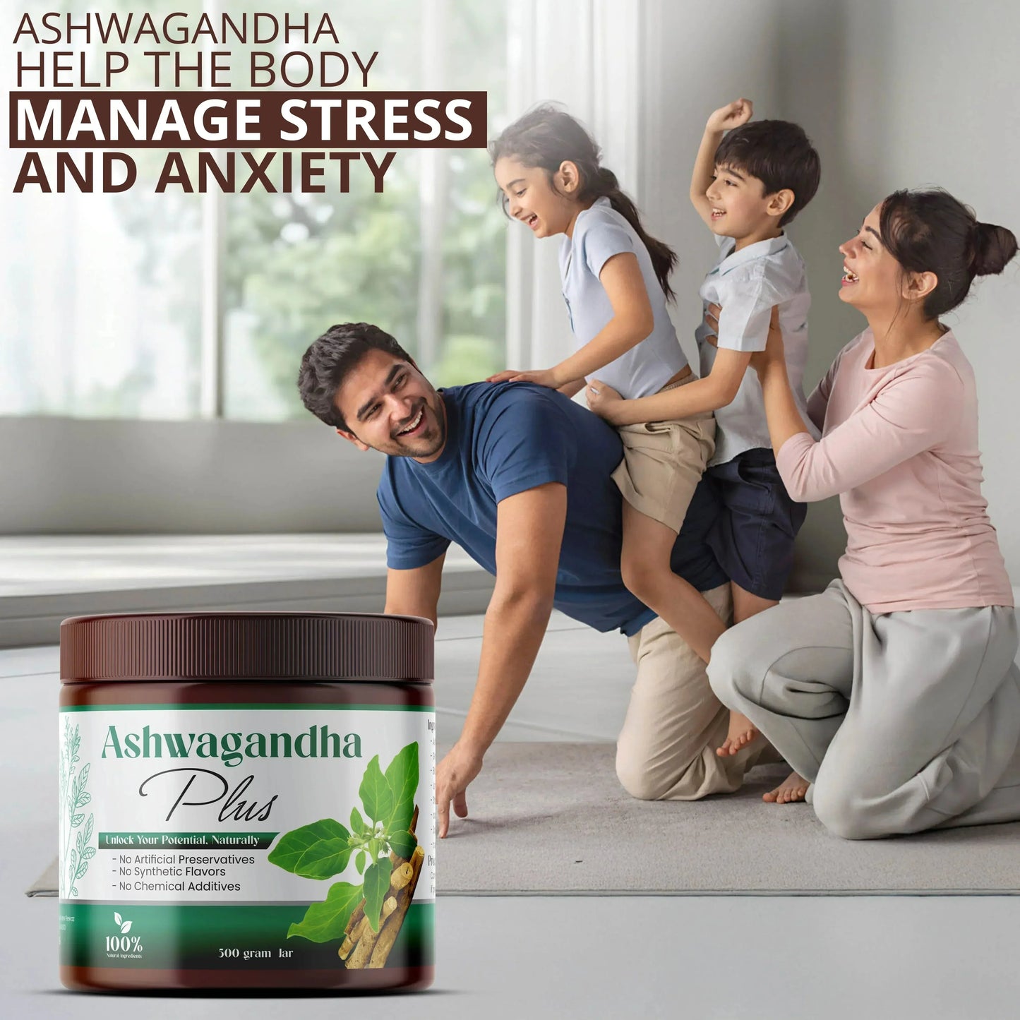 Ashwagandha Plus - Organic Stress Relief and Energy Booster