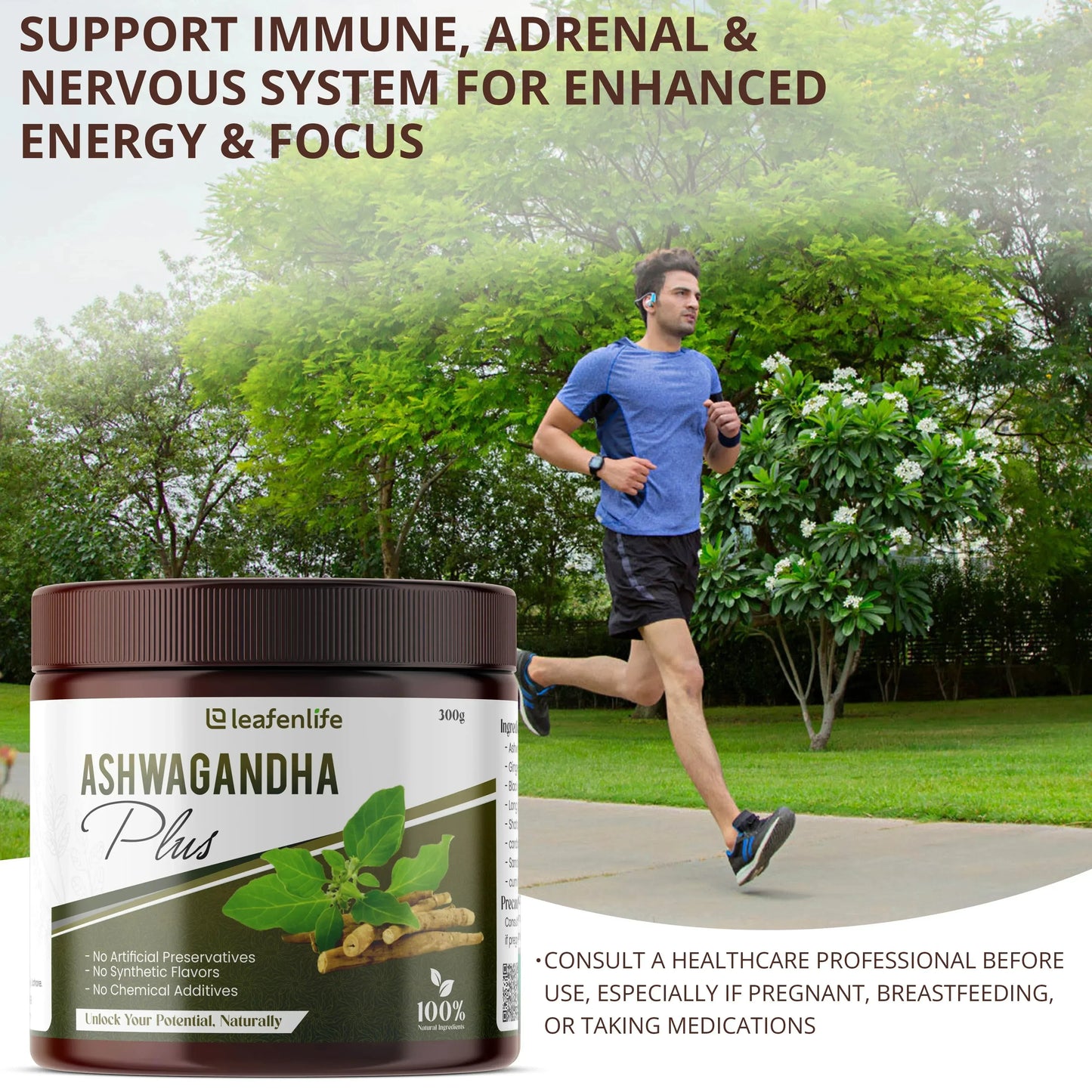 Ashwagandha Plus - Organic Stress Relief and Energy Booster