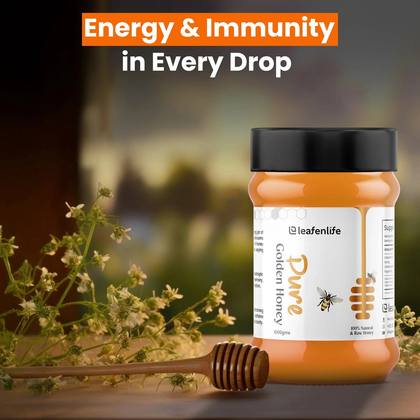 Golden Clover Honey - 100% Natural & Unfiltered