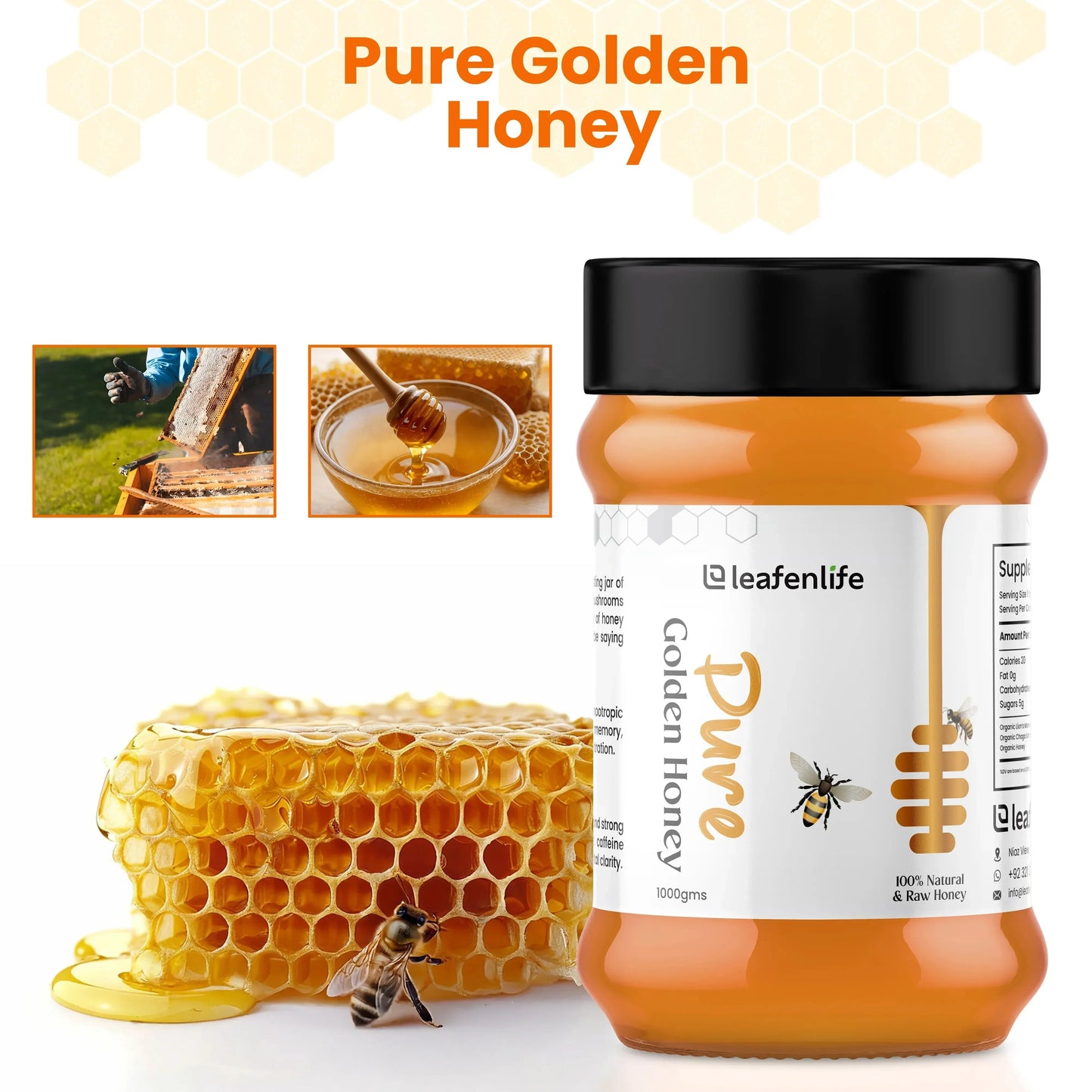 Golden Clover Honey - 100% Natural & Unfiltered