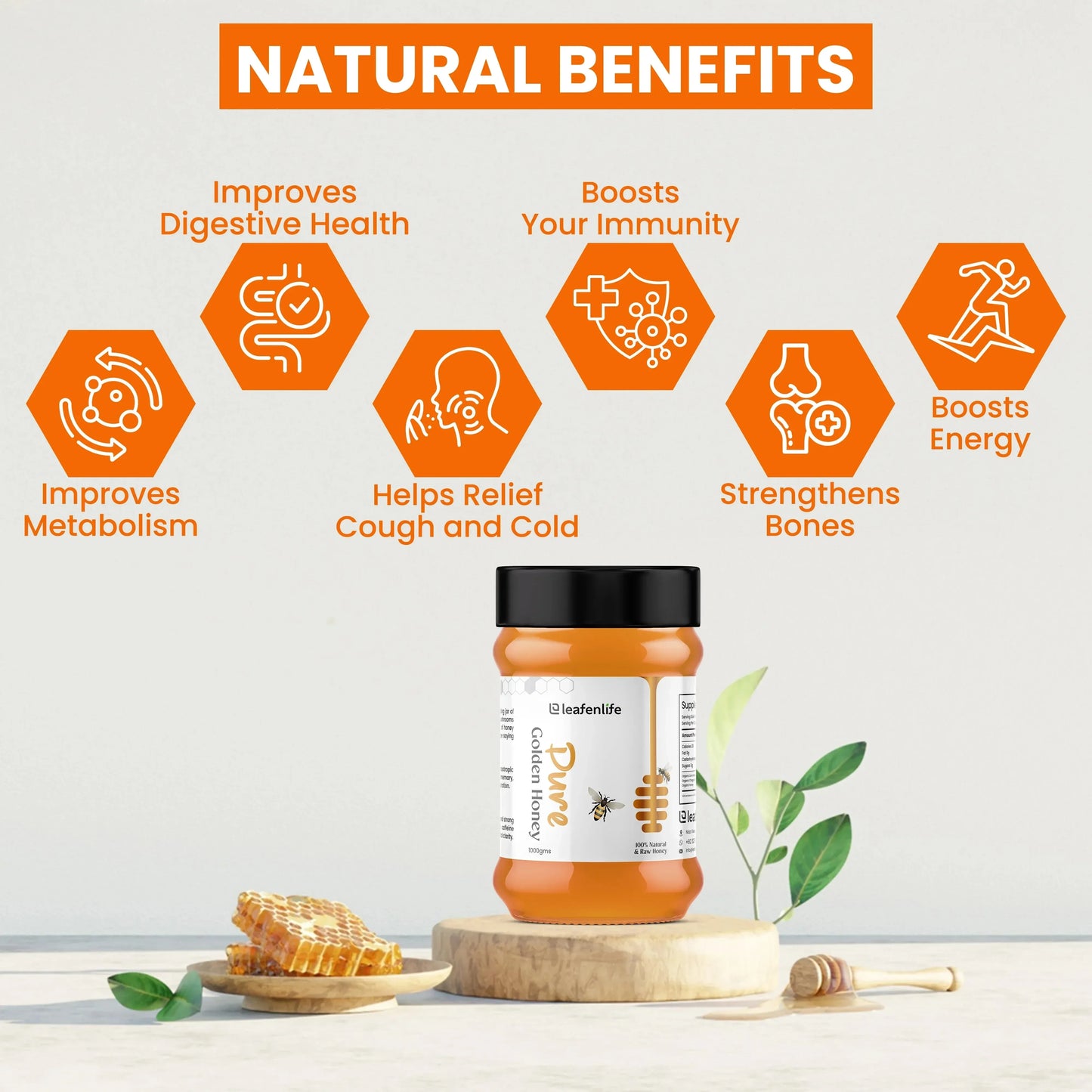 Golden Clover Honey - 100% Natural & Unfiltered