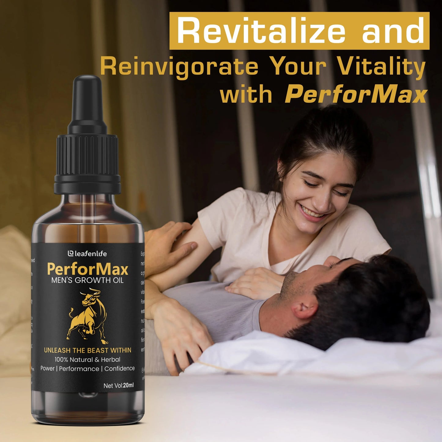 PerforMax Men's Growth Oil – Natural Herbal Male Enhancement Oil | Boost Performance & Growth