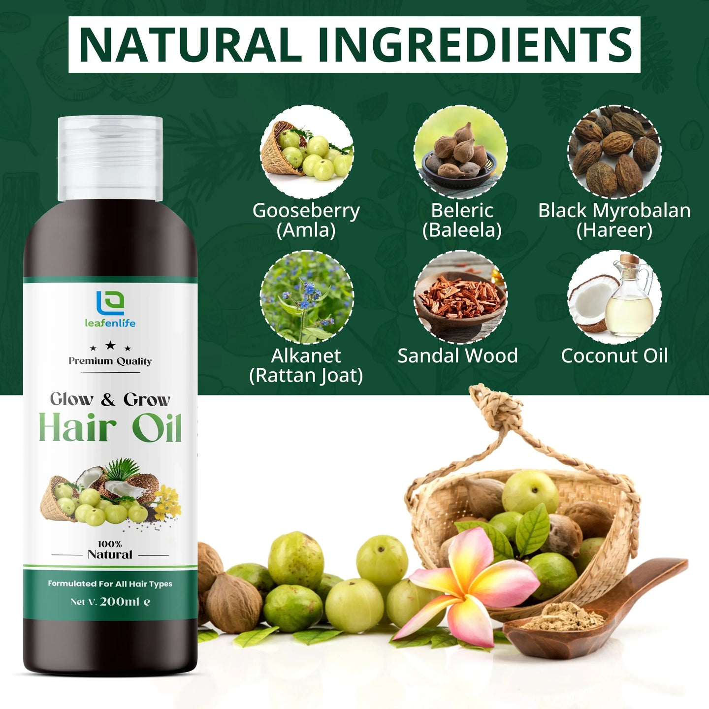Leafenlife Nature-Infused Hair Oil